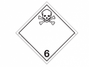 Hazard Class 6.1 - Toxic Substances, Rigid Vinyl, 