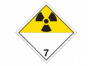 Hazard Class 7 - Radioactive Materials, Rigid Viny