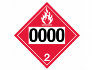 TDG Hazard Class 2.1 - Flammable Gas, Custom UN Nu