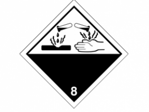 Hazard Class 8 - Corrosive Material, 4